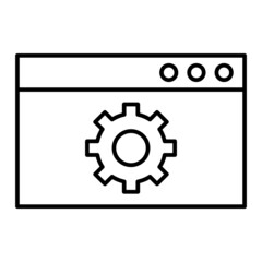 Vector Optimization Outline Icon Design