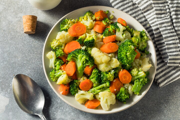 Healthy Organic Steamed Vegetables