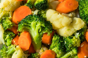 Healthy Organic Steamed Vegetables