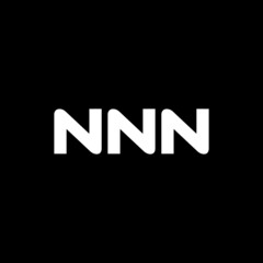 NNN letter logo design with black background in illustrator, vector logo modern alphabet font overlap style. calligraphy designs for logo, Poster, Invitation, etc.