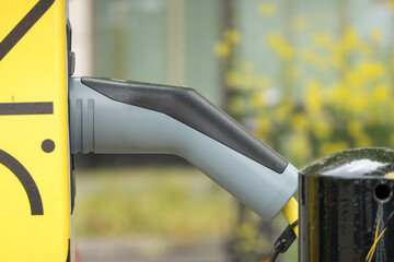 Electric car charging plug-in