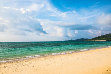 沖縄　久米島　イーフビーチ　海　夏