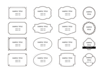 フレーム　飾り枠　見出し　エレガント