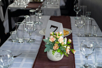table setting for a dinner