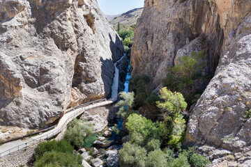 The Şuğul canyon in the G&uuml;r&uuml;n district of Sivas province. TURKEY