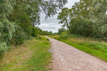 Fototapeta na wymiar Stanwick Lakes walking path