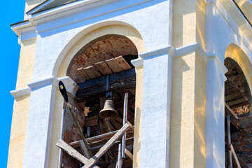 Close-up of the orthodox church bell