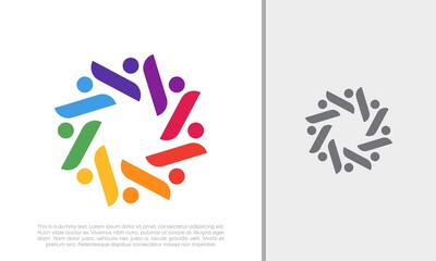 Global Community Logo Icon Elements Template. Community human Logo template vector. Community health care. Abstract Community logo. Social Networking logo designs.