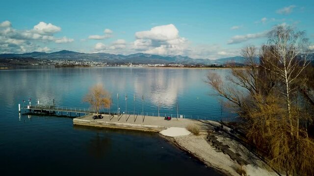 Steg Pf&auml;ffikon Richtung Rapperswil
