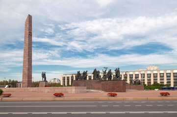Memorial "To the Heroic Defenders of Leningrad". Moskovsky Prospekt. Saint Petersburg