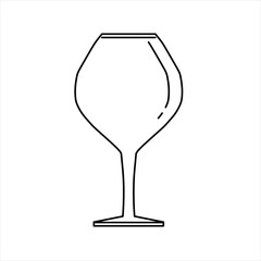 Vector design of a luxury glass sketch of a restaurant