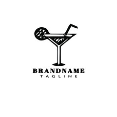 glasses logo cartoon template creative icon isolated cute illustration