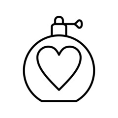 Obraz premium Perfume Vector Line Icon Design