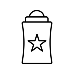 Deodrant Vector Line Icon Design