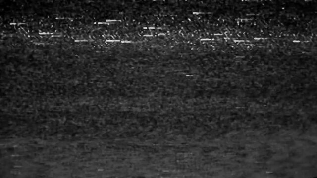 Glitch noise static television VFX. Visual video effects stripes background, tv screen noise glitch effect. Video background, transition effect for video editing, intro and logo reveals with sound.