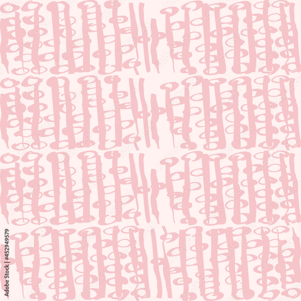 Poster simple vector geometric abstract seamless pattern. monochrome pink and white minimalist repeat. smal