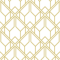 Art Deco Pattern. Seamless geometric vintage decoration. Minimal lines desig