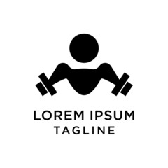 Body Fitness Logo Design Vector