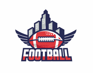 Football logo for all types of teams and events