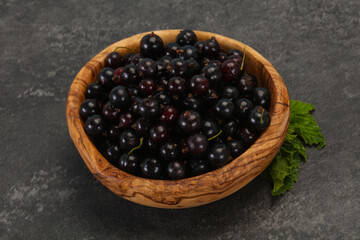 Fresh ripe sweet black currant