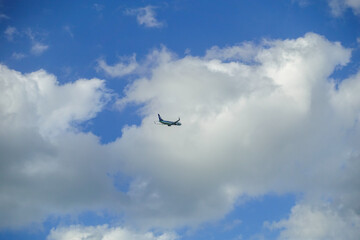 Fototapeta premium Flying in the sky of Okinawa