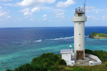 Lighthouse in Hirakubozaki, Ishigaki island
