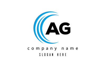  technology AG latter logo vector