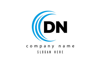 creative technology DN latter logo vector