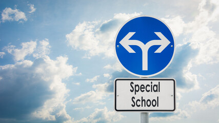 Street Sign SPECIAL SCHOOL