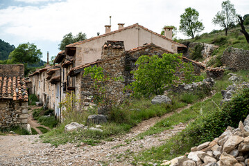Fototapeta na wymiar Pueblo abandonado España Exodo Rural teruel 