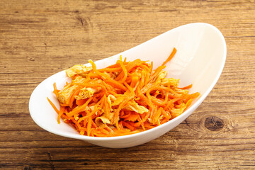 Korean soy asparagus with carrot