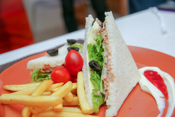 chicken and salad