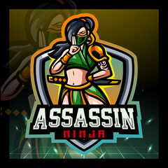 Assassin mascot esport logo design