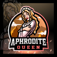 Aphrodite mascot. esport logo design