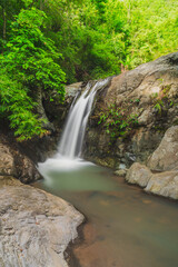 Nam Tok Sri Chomphu Waterfall Thailnad ,
Khun Tan , Chiang Rai