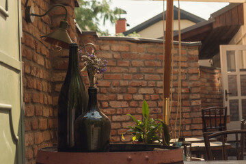 Installation in a cafe