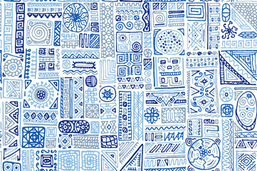 Traditional african vector seamless pattern design