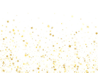 Magic gold sparkle texture vector star background.