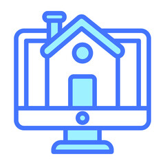 Online Estate icon,  real estate  web and mobile icon
