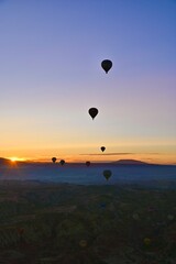 Hot Air balloon Landing in Love Valley Cappadocia Turkey