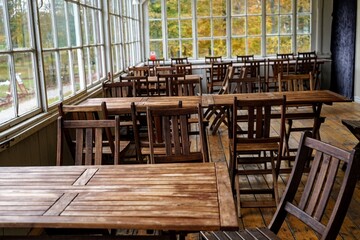 interior of a dining room