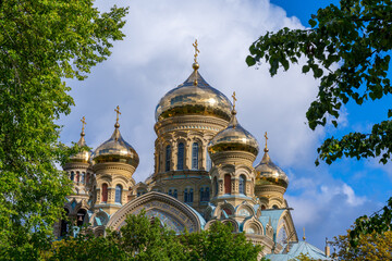 view of the Naval Cathedral Church of Saint Nicholas in Liepaja