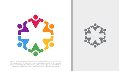 Global Community Logo Icon Elements Template. Community human Logo template vector. Community health care. Abstract Community logo. Social Networking logo designs.