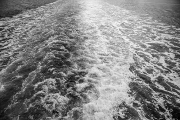 Water swell from the Greenock to Dunoon ferry