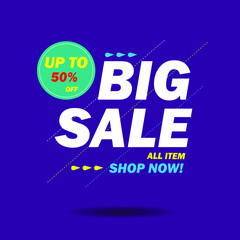 Big Sale Banner Vector Design. Discount Banner Template. special offer banner. with eps 10 for free royalty