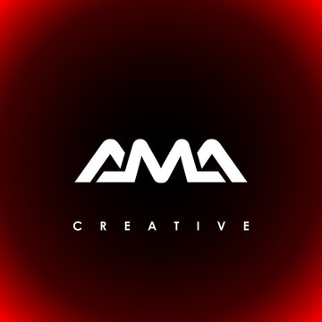 AMA Letter Initial Logo Design Template Vector Illustration