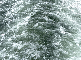 Water swell from the Greenock to Dunoon ferry