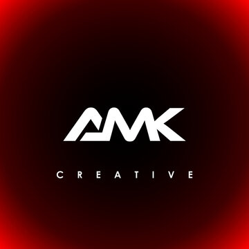 AMK Letter Initial Logo Design Template Vector Illustration