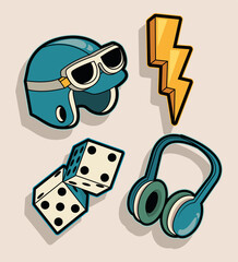 four patches icons