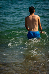 Fototapeta premium Having fun in the sea